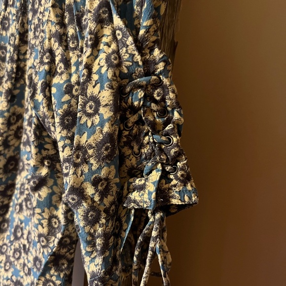 Free People Blue Floral Mini Dress - Picture 5 of 10